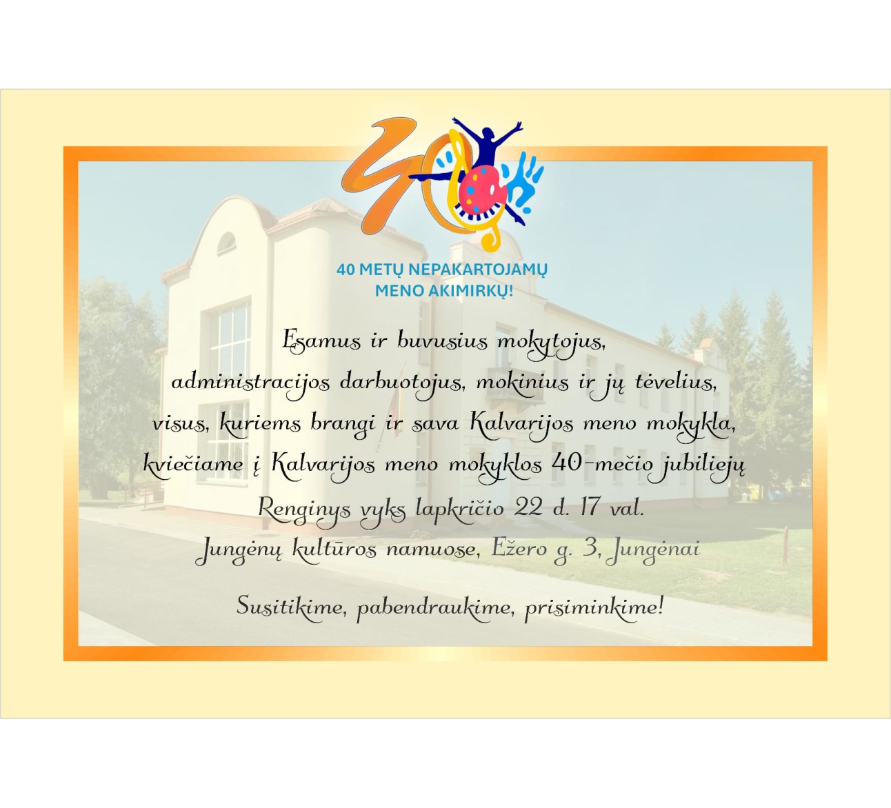 Kalvarijos meno mokyklos 40-mečio renginys