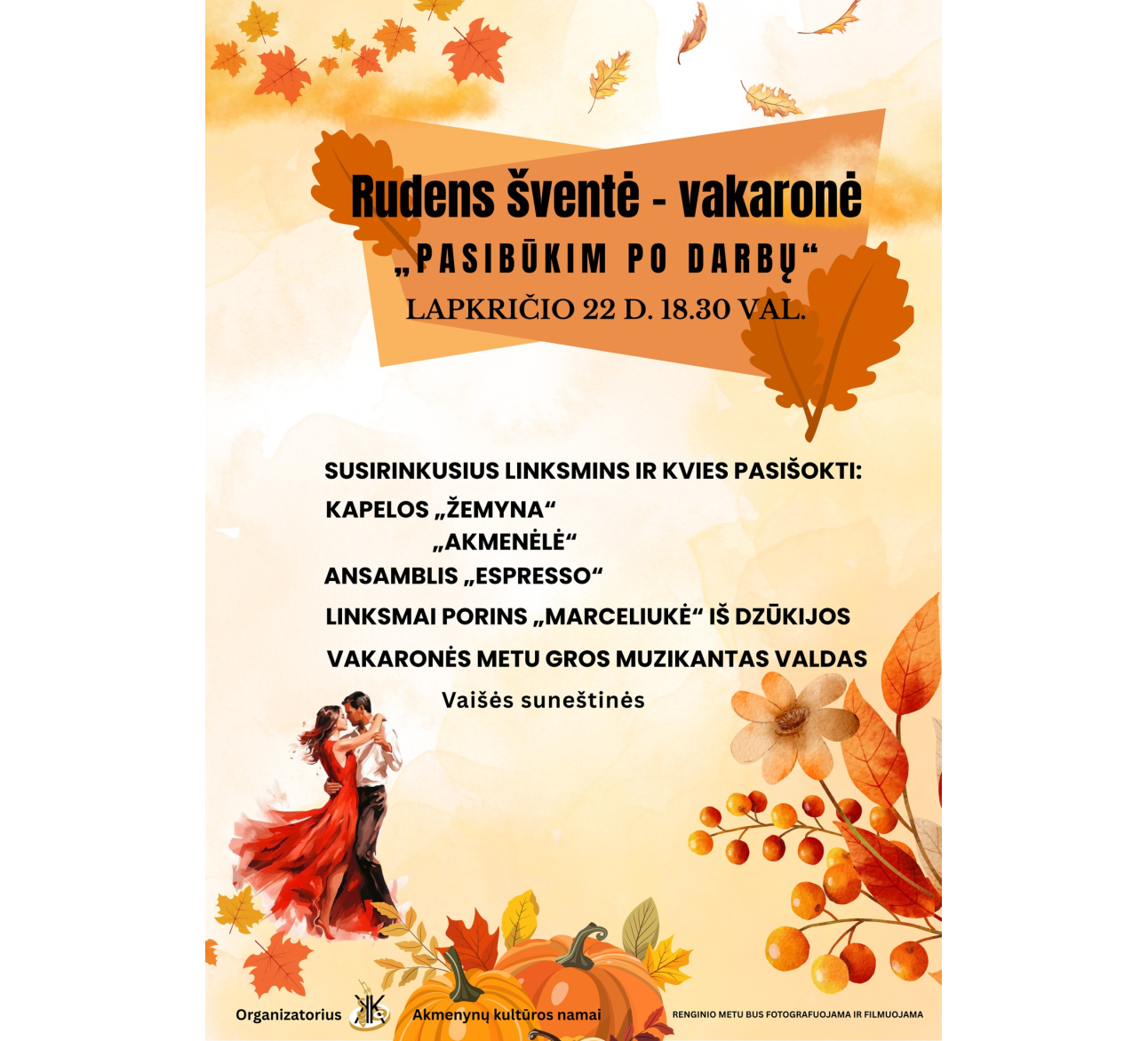 Rudens šventė-vakaronė „Pasibūkim po darbų“