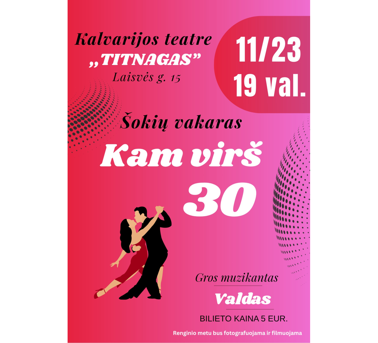 Šokių vakaras Kalvarijoje