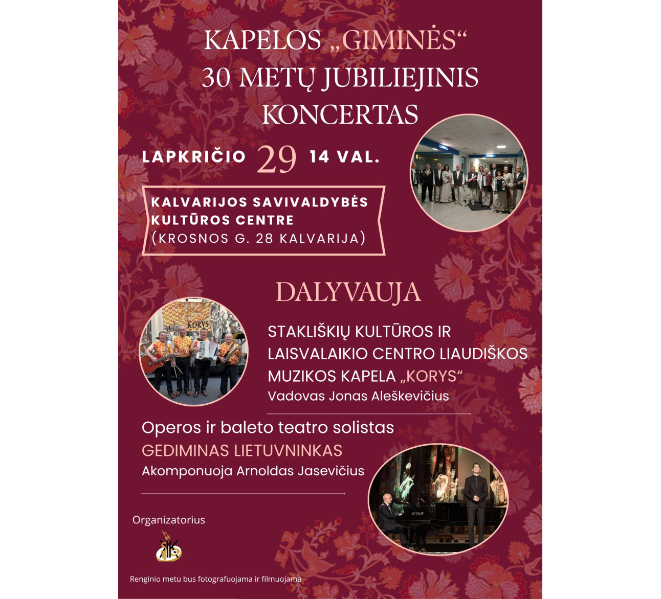 Kapelos „Giminės“ 30 metų jubiliejinis koncertas