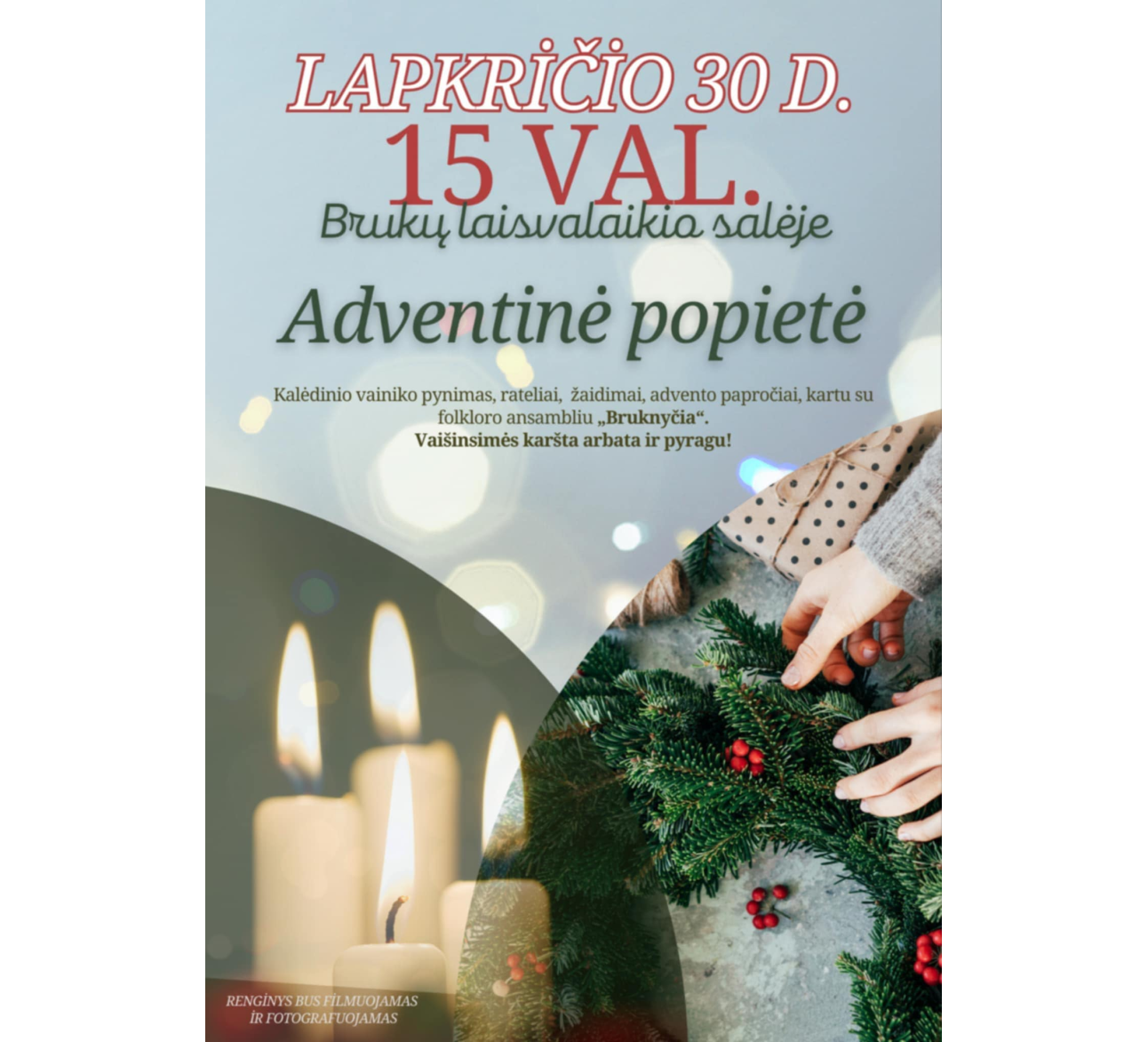 Advento popietė Brukuose