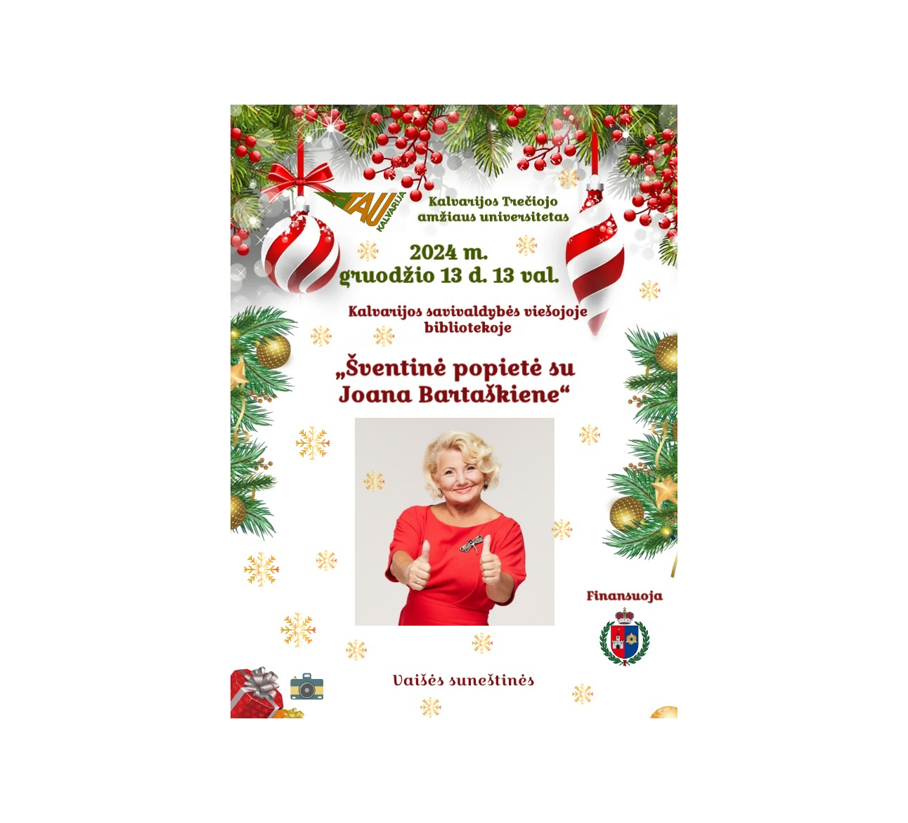 „Šventinė popietė su Joana Bartaškiene“