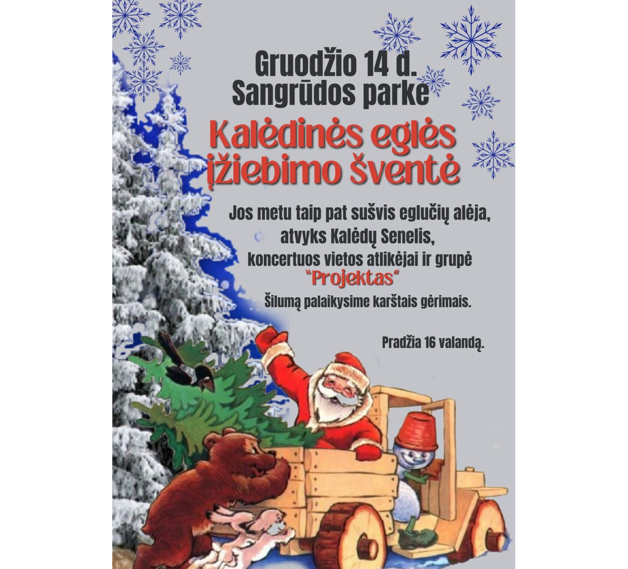 Eglutės įžiebimas Sangrūdoje