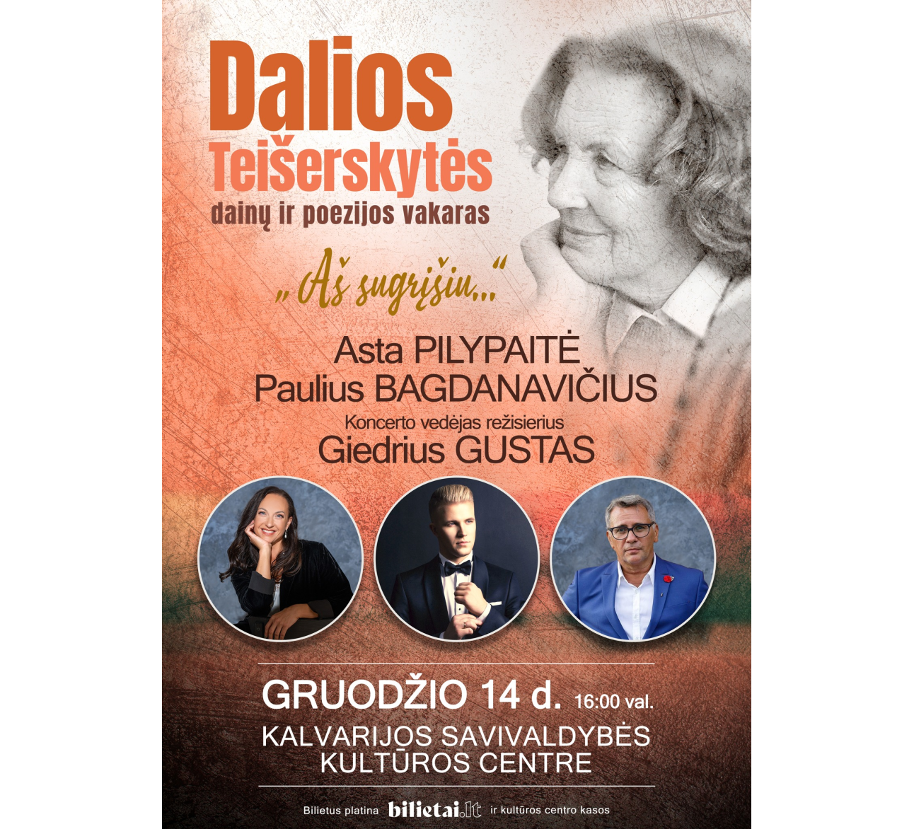 Dalios Teišerskytės dainų ir poezijos vakaras