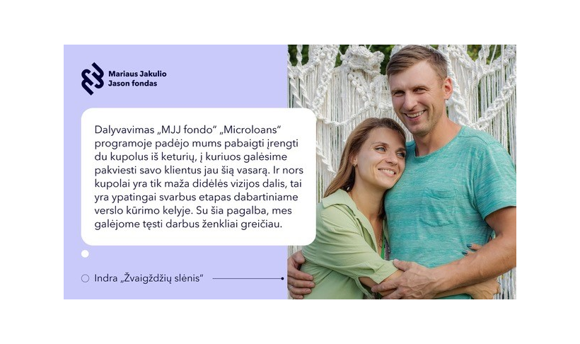 Mariaus Jakulio Jason fondas jau antrus metus skelbia MJJ Microloans programą ir kviečia aplikuoti smulkius ir socialinius verslus