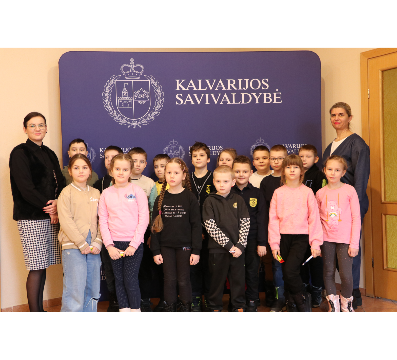 Kalvarijos savivaldybės administracijoje lankėsi mokiniai