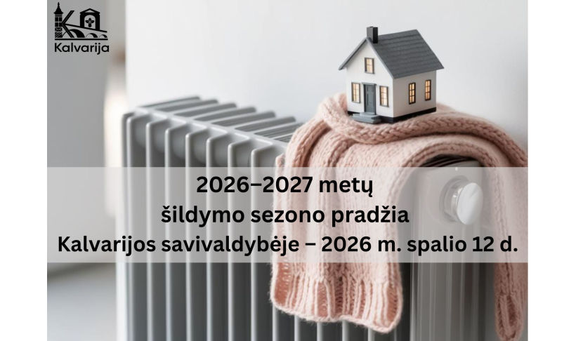 Šildymo sezono pradžia Kalvarijos savivaldybėje