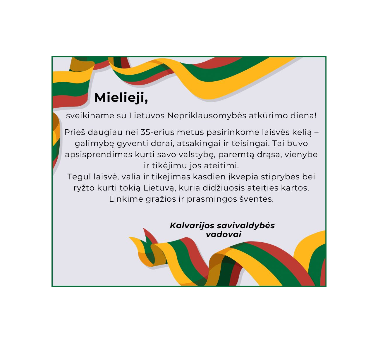Sveikiname Kovo 11-osios dienos proga