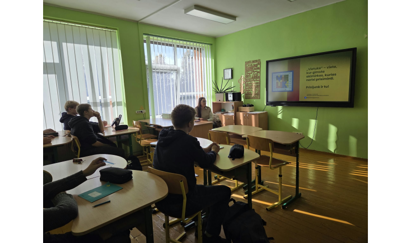 Jaunimo galimybės pristatytos Jungėnų pagrindinės mokyklos mokiniams
