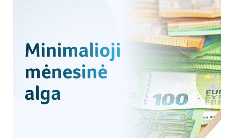 Patvirtinta: MMA nuo 2025 m. – 1038 eurai