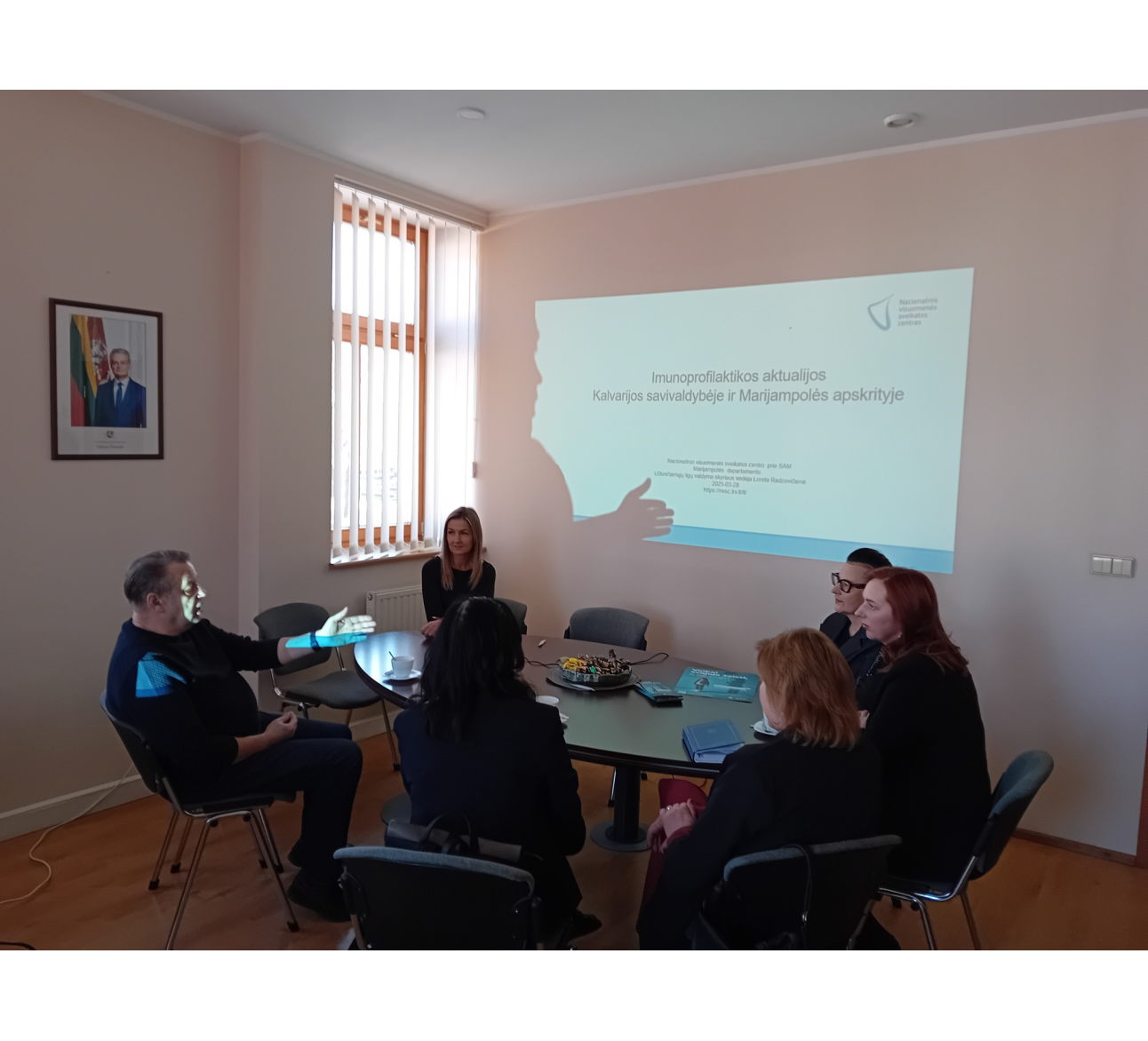 Susitikimas su Nacionalinio visuomenės sveikatos centro prie Sveikatos apsaugos ministerijos Marijampolės departamento atstovais