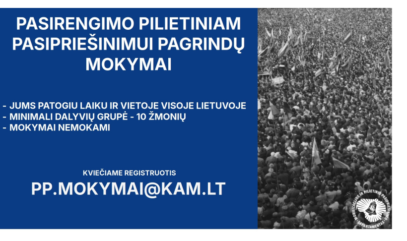 Pasirengimo pilietiniam pasipriešinimui pagrindų mokymai