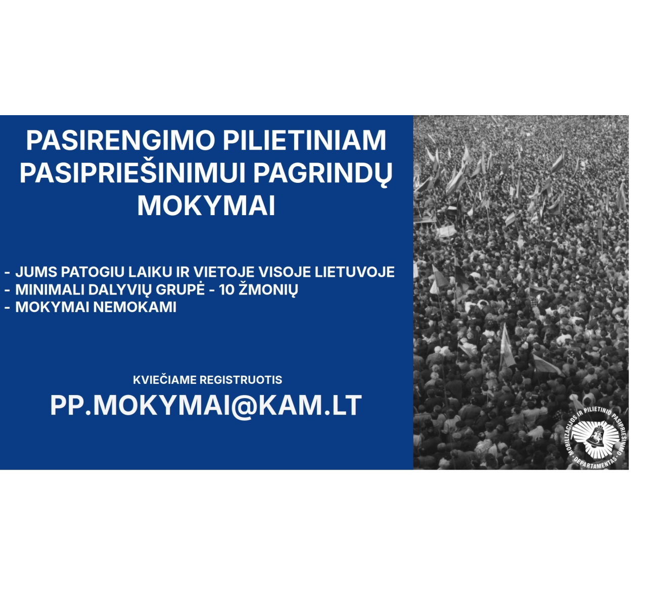 Pasirengimo pilietiniam pasipriešinimui pagrindų mokymai
