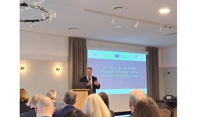 2022–2030 m. Regionų plėtros programos įgyvendinimo tarpinio (pažangos) vertinimo pristatymas