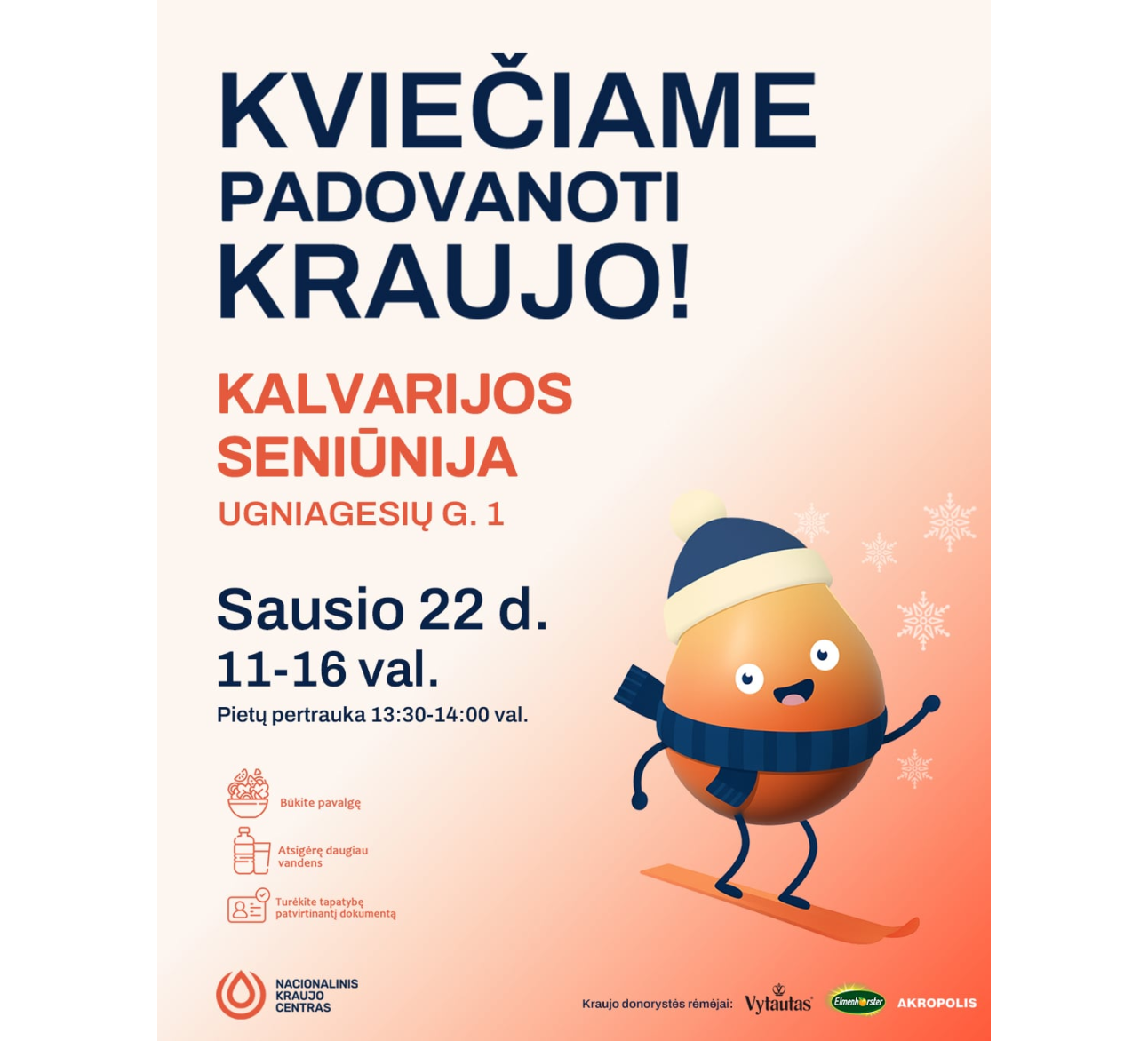 Kviečiame padovanoti kraujo!