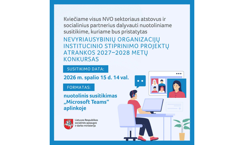 NVO institucinio stiprinimo projektų atranka