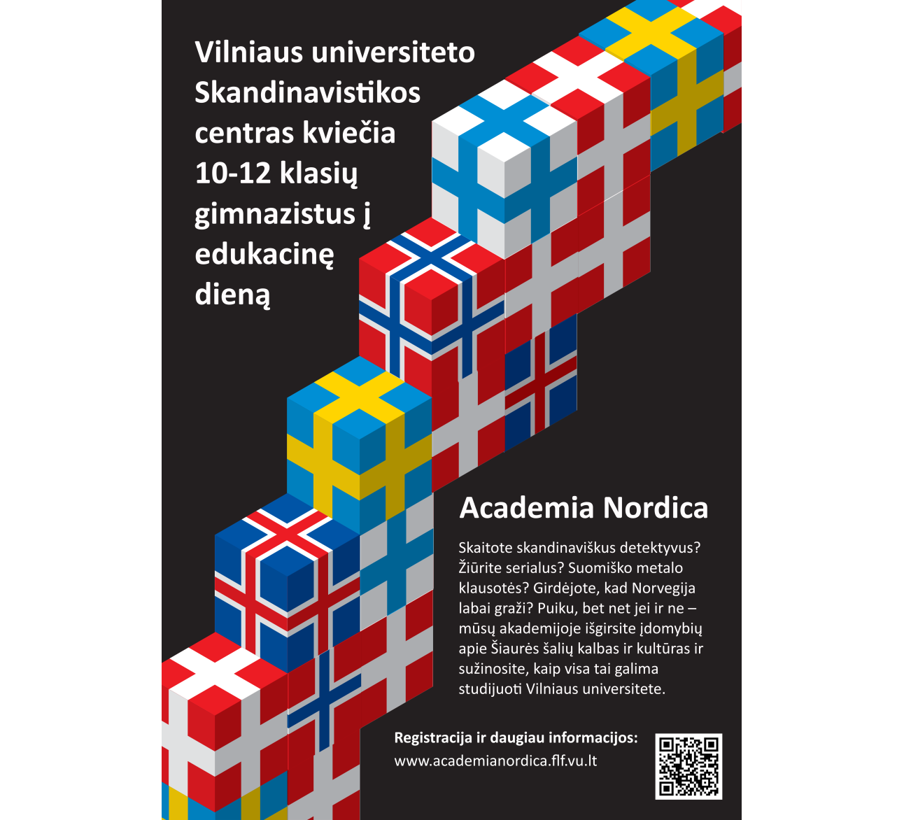 Vilniaus universiteto Skandinavistikos centras kviečia 10-12 klasių gimnazistus į edukacinę dieną