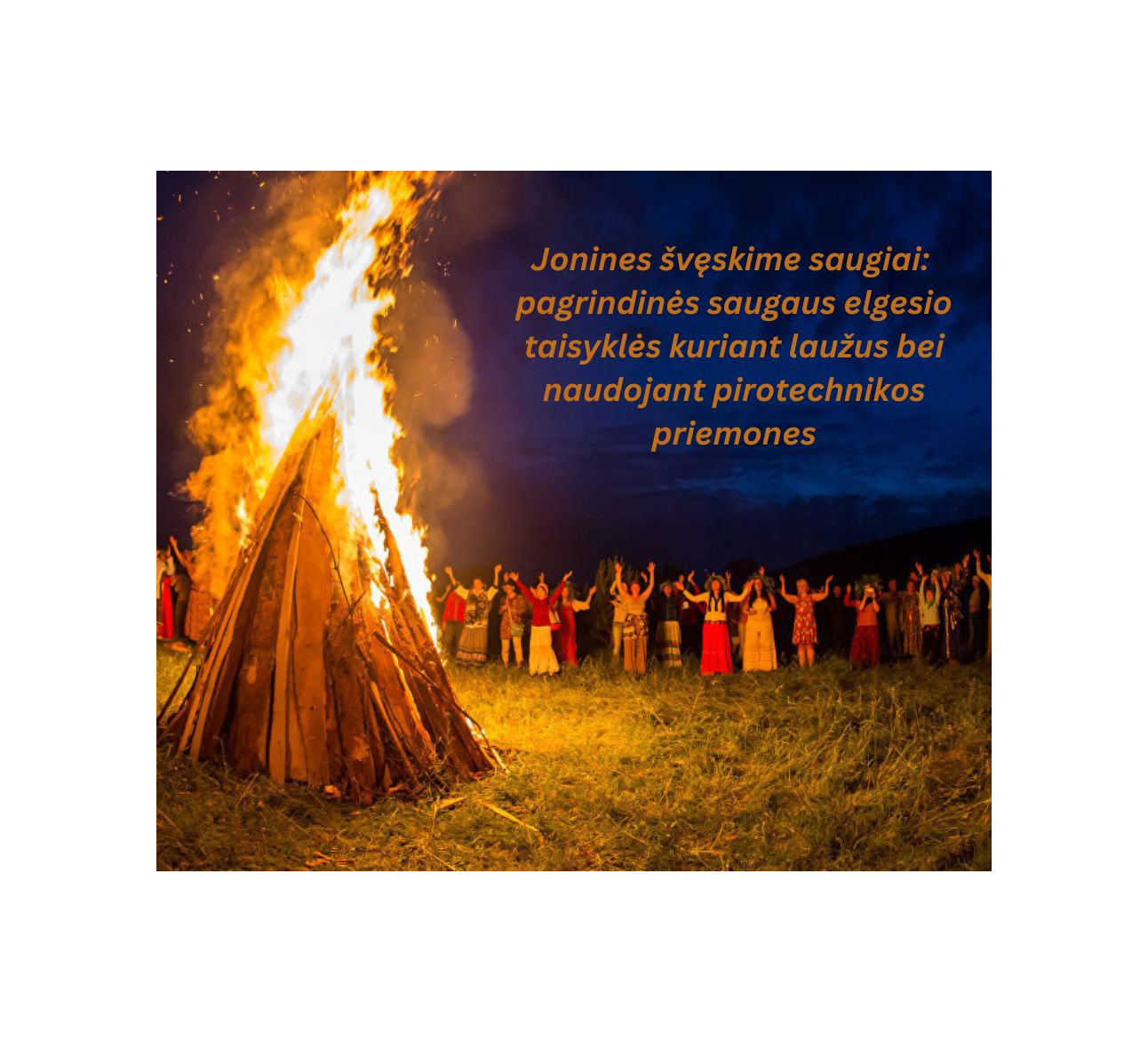 Jonines švęskime saugiai