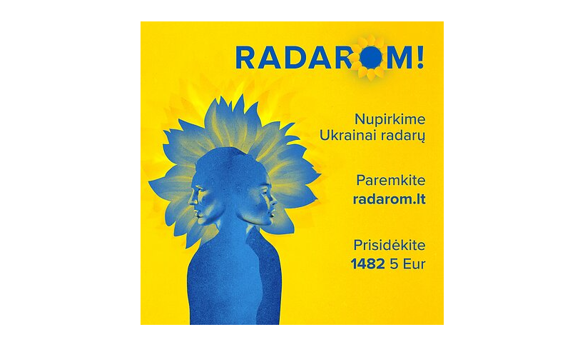 Parama Ukrainai: akcija RADAROM!