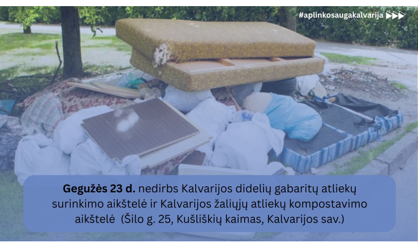 Aktuali informacija gyventojams