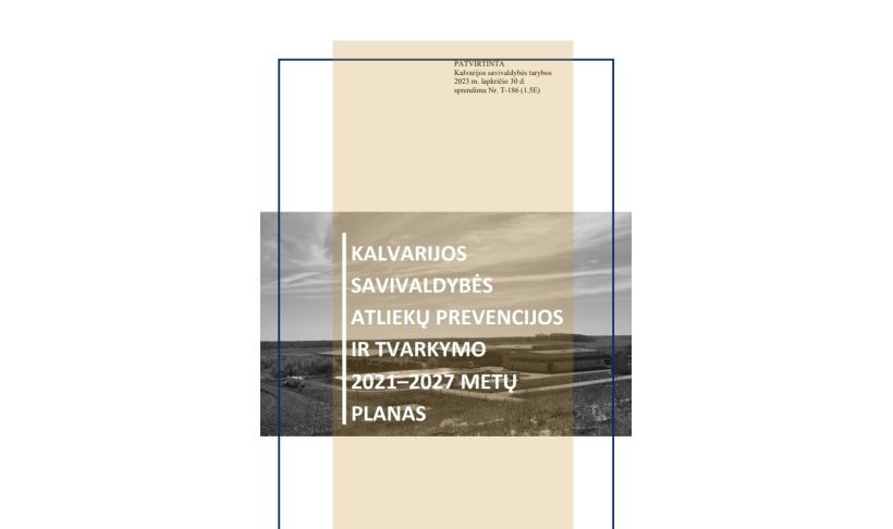 Kalvarijos savivaldybės atliekų prevencijos ir tvarkymo 2021-2027 metų planas