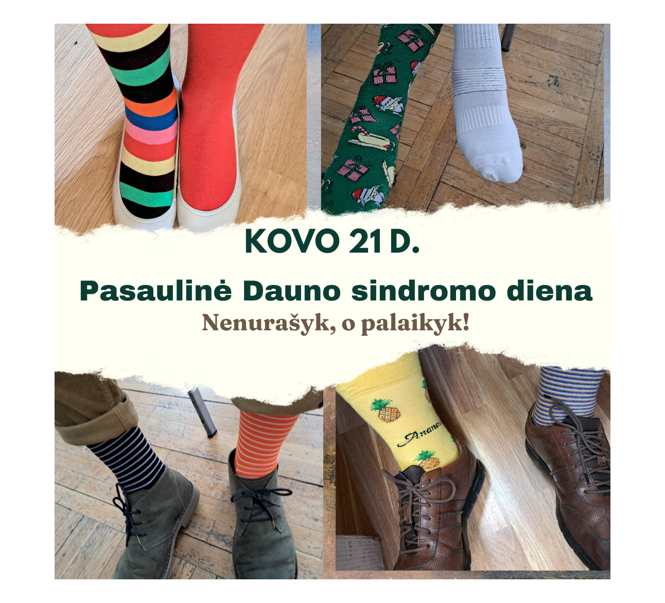 Kovo 21-oji – Pasaulinė Dauno sindromo diena