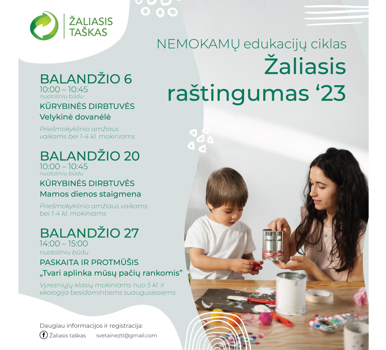 Nemokamos edukacijos mokykloms - Žaliasis raštingumas