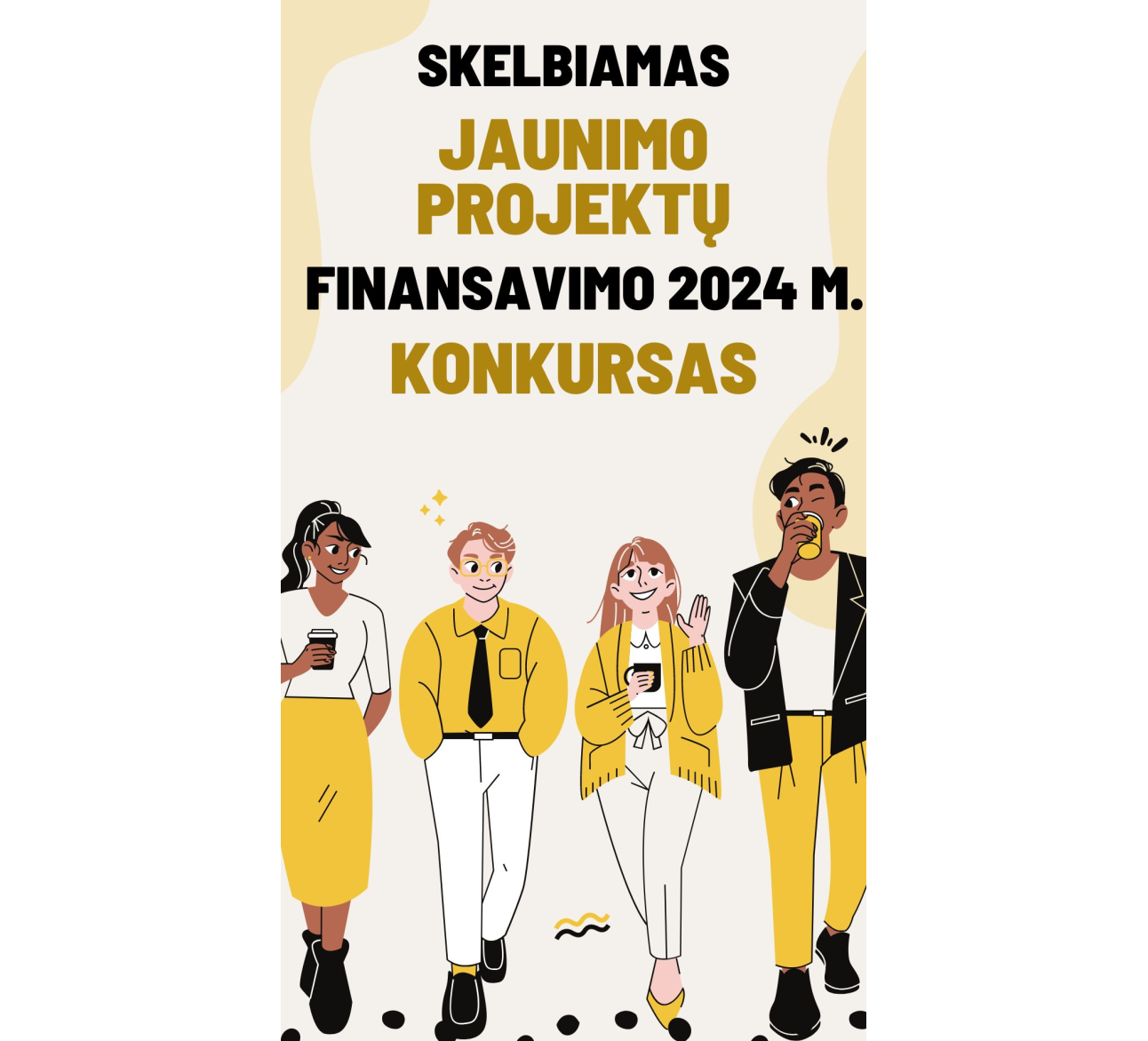 Skelbiamas jaunimo projektų finansavimo 2024 m. konkursas