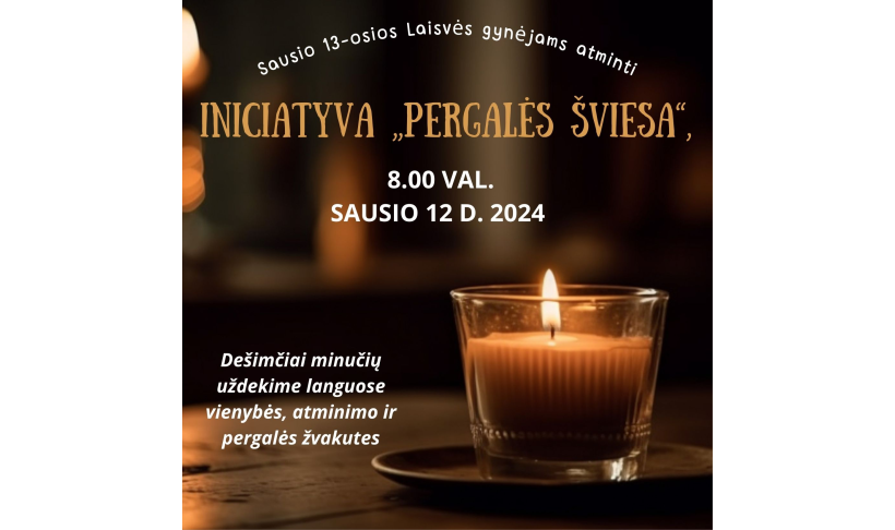 Kartu minėkime Laisvės gynėjų dieną pilietine iniciatyva „Pergalės šviesa“