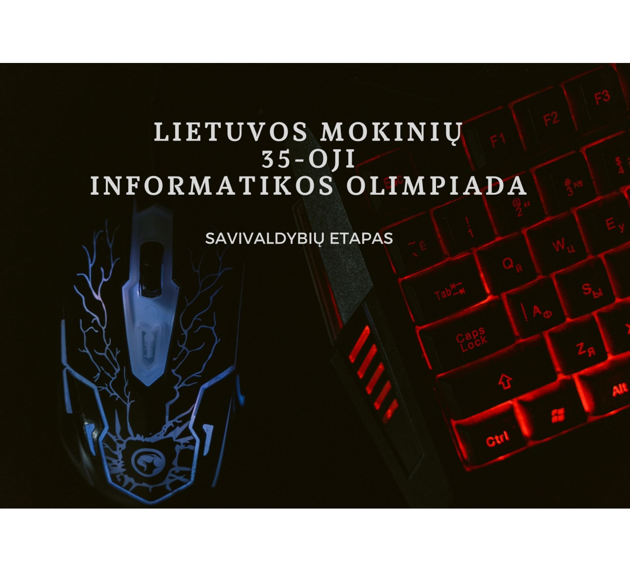 ĮVYKO LIETUVOS MOKINIŲ 35-OSIOS INFORMATIKOS OLIMPIADOS SAVIVALDYBIŲ ETAPAS