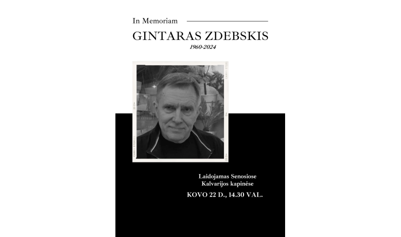 Atsisveikinimas su Gintaru Zdebskiu
