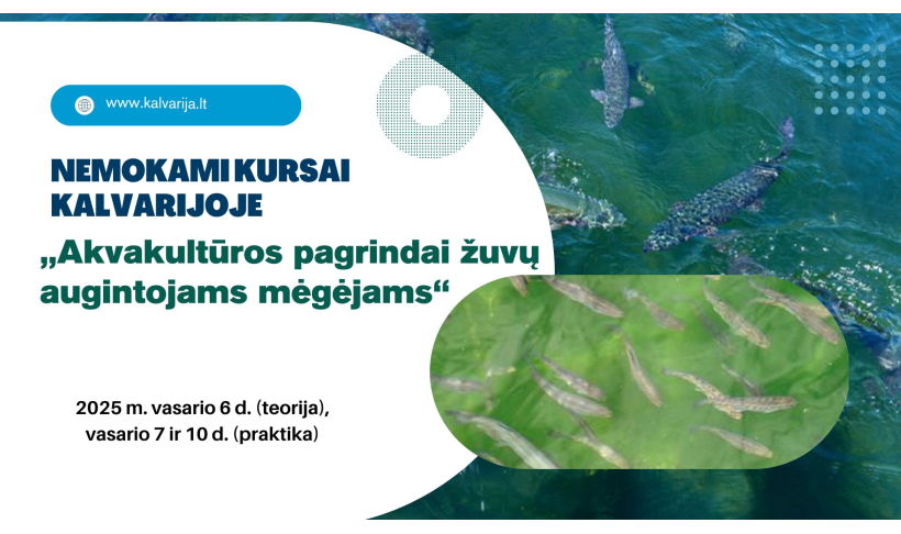 Nemokami žuvininkystės mokymo kursai