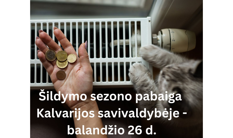 Balandžio 26-ąją baigiamas 2023-2024 m. šildymo sezonas