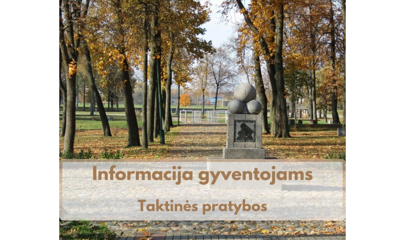 Informacija gyventojams