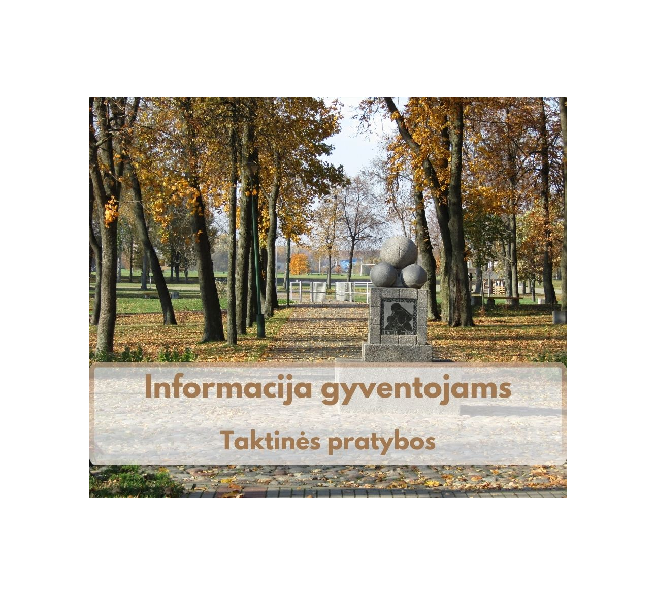 Informacija gyventojams