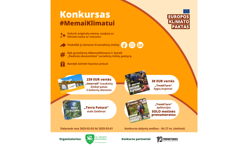 Kviečiame dalyvauti memų konkurse ir laimėti išskirtinius prizus