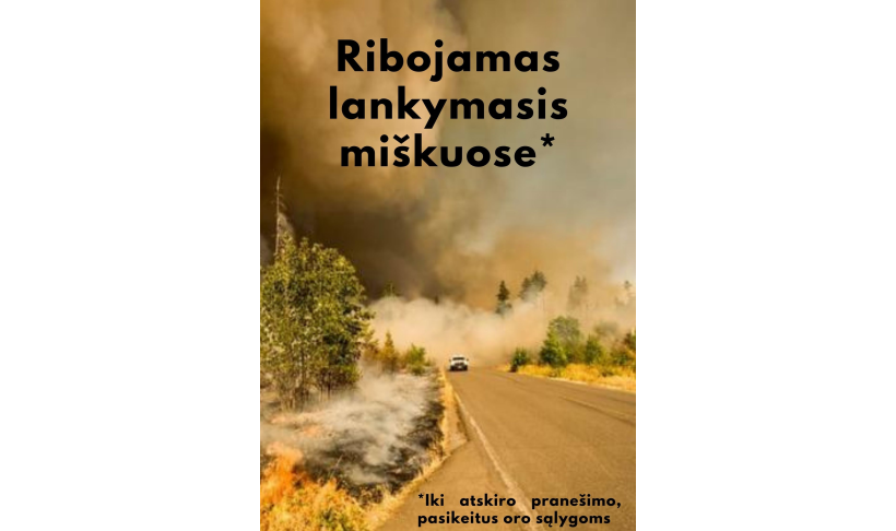 Dėl laikino ribojimo lankytis miškuose