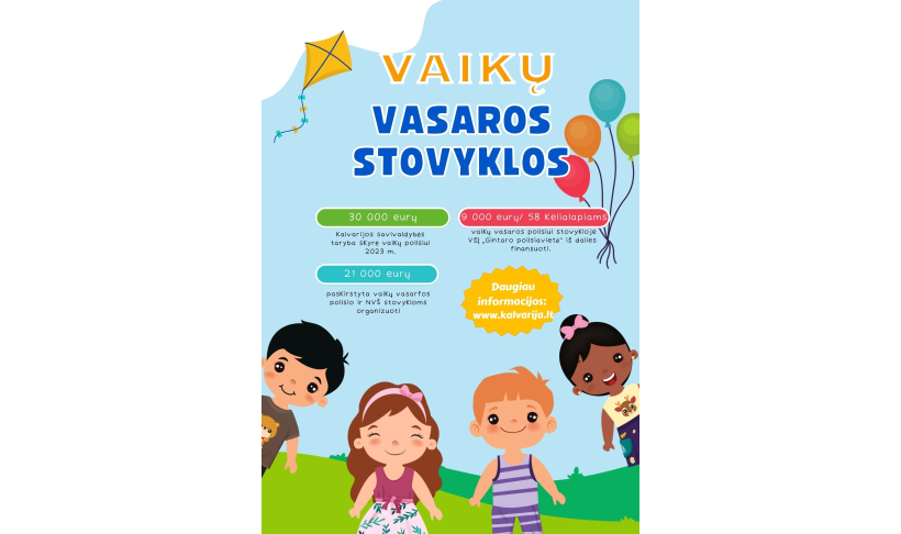 Vaikų vasaros poilsis 2023 m.