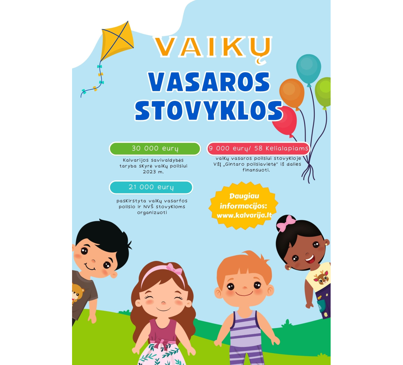 Vaikų vasaros poilsis 2023 m.