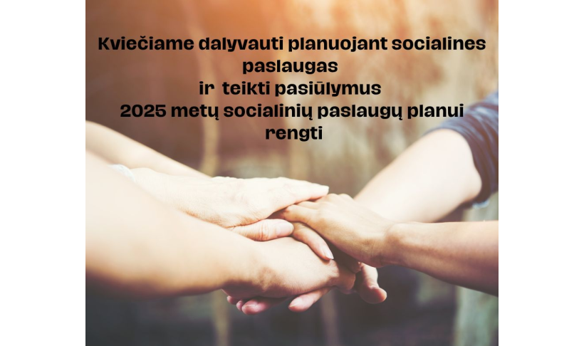 Kalvarijos savivaldybėje rengiamas 2025 metų socialinių paslaugų planas