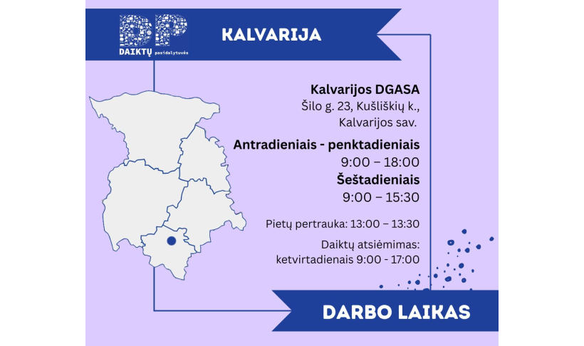 Daiktų pasidalytuvių stotelė Kalvarijoje