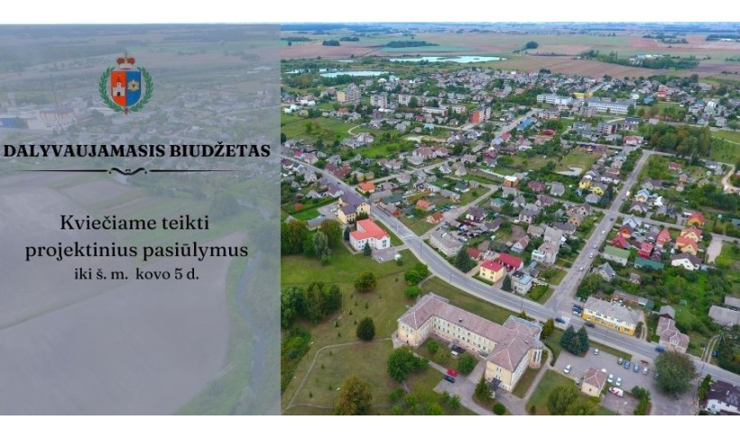 Dalyvaujamasis biudžetas 2025: kviečiame teikti projektinius pasiūlymus