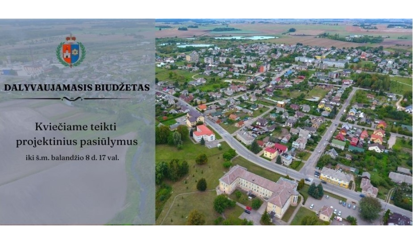 Dalyvaujamasis biudžetas 2024: kviečiame teikti projektinius pasiūlymus