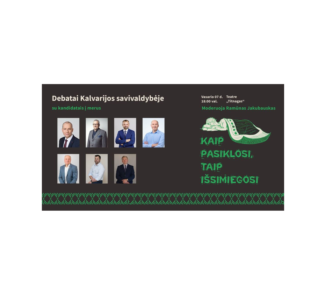 Kalvarijos savivaldybės kandidatų į merus debatai