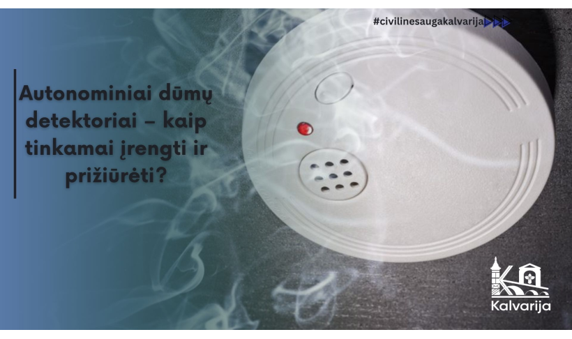 Autonominiai dūmų detektoriai – kaip tinkamai įrengti ir prižiūrėti?