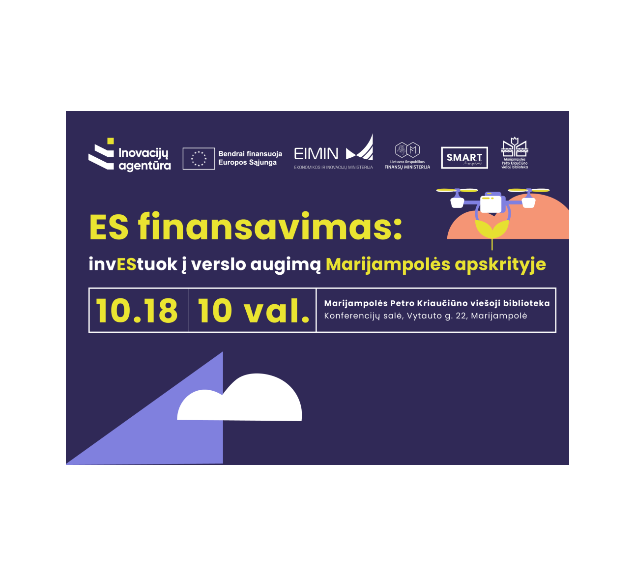 ES finansavimas: invEStuok į verslo augimą Marijampolės apskrityje