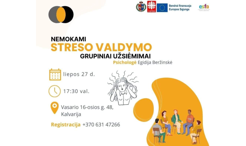 Nemokami užsiėmimai Kalvarijos savivaldybėje