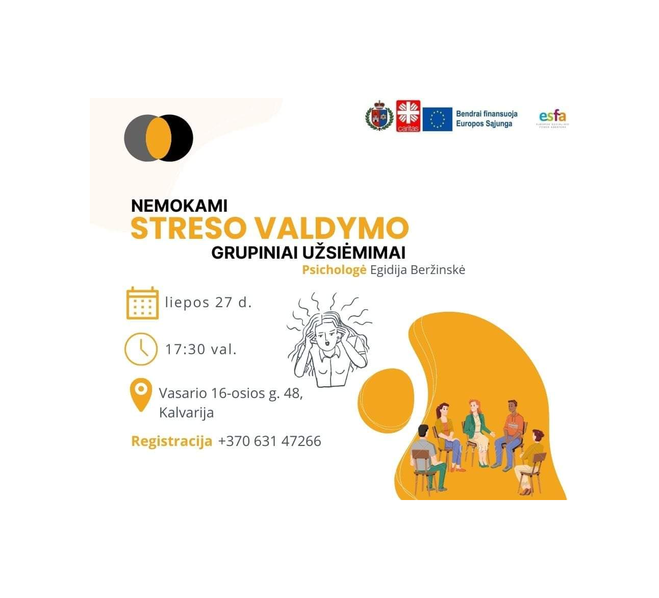 Nemokami užsiėmimai Kalvarijos savivaldybėje