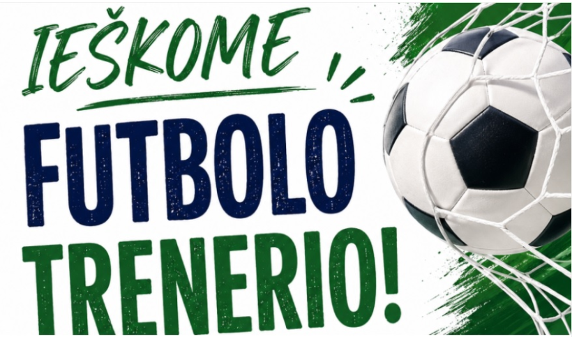 Darbo pasiūlymas futboto treneriui