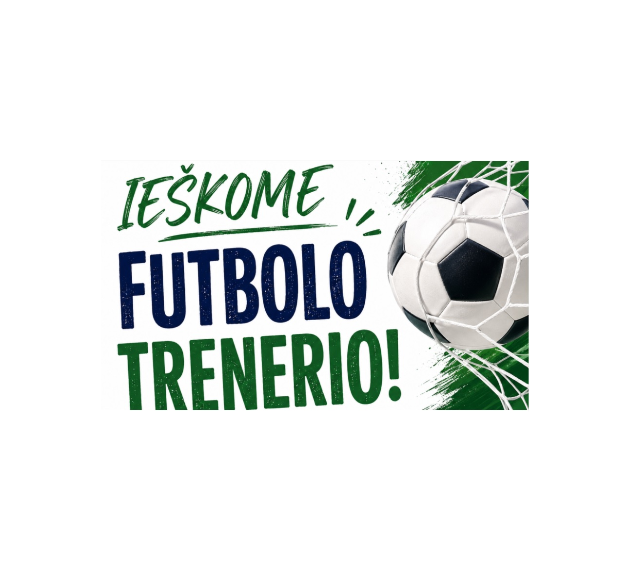 Darbo pasiūlymas futboto treneriui